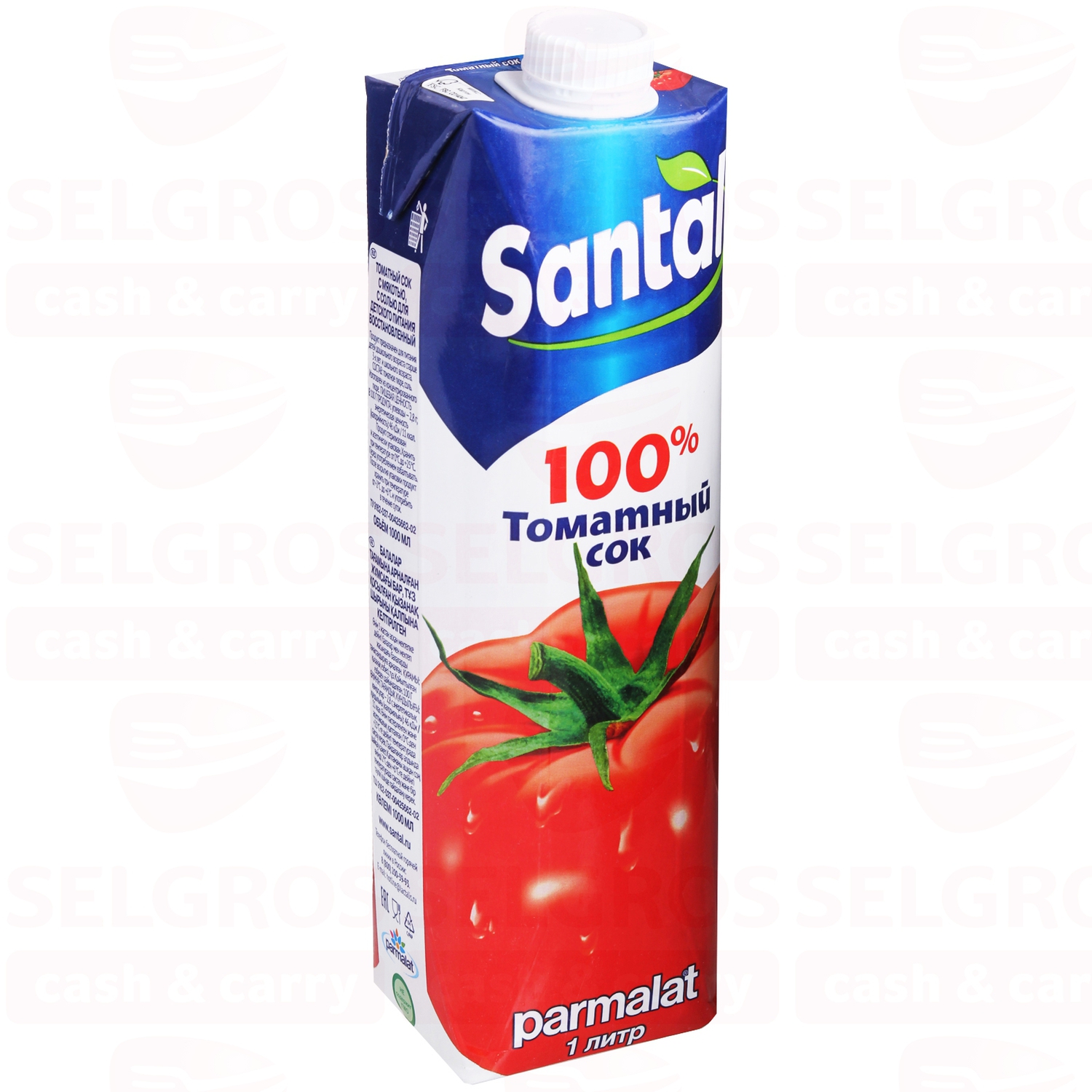 Сок PARMALAT SANTAL томатный, 1л