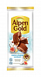 Шоколад молочный ALPEN GOLD C сушеным инжиром, кокосовой стружкой и соленым крекером, 85г