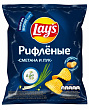 Картофельные чипсы LAY'S РИФЛЕНЫЕ со вкусом сметаны и лука, 70г