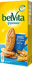 Печенье BELVITA УТРЕННЕЕ витаминизированное со злаковыми хлопьями, 225г