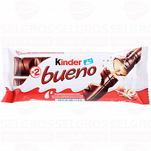 Батончик вафельный KINDER BUENO, 43г