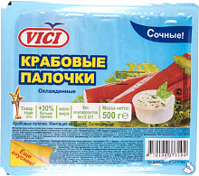 Крабовые палочки VICI из сурими охлажденные сочные, 500г