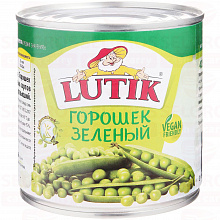 Горошек LUTIK зеленый, 425мл