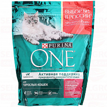Корм для взрослых кошек PURINA ONE говядина, 750г