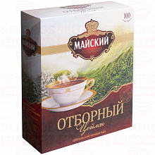 Чай чёрный МАЙСКИЙ отборный 100х2г, 200г