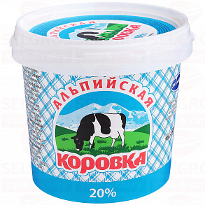 Продукт молокосодержащий АЛЬПИЙСКАЯ КОРОВКА 20%, 900г