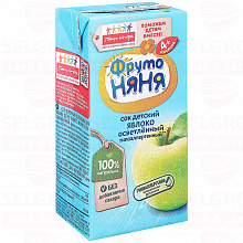 Сок яблочный осветленный, 200мл