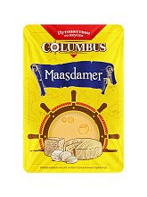 Сыр COLUMBUS мААсдамер, нарезка, 45%, 125г