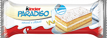 Десерт KINDER PARADISO с молочной начинкой и вкусом лимона, 29г