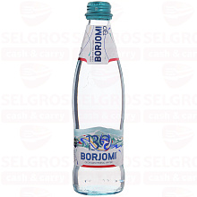 Вода минеральная BORJOMI газированная стекло, 330мл