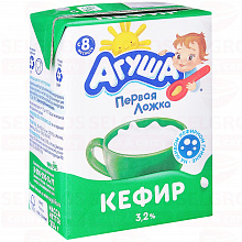 Кефир АГУША 3,2%, 205г