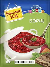 Суп РУССКИЙ ПРОДУКТ БАКАЛЕЯ 101 борщ, 55г