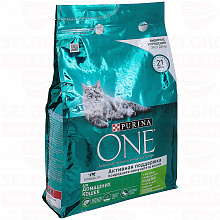 Корм для кошек PURINA ONE индейка и цельные злаки, 3кг
