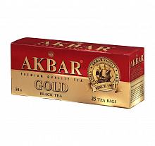 Чай черный AKBAR GOLD, 25 пакетиков