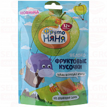 Фруктовые кусочки из яблок 10 штук, 53г