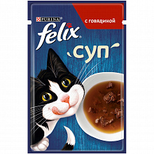 Корм для кошек PURINA FELIX SOUP говядина, 48г