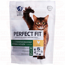 Корм для кошек PERFECT FIT стерилизованных, 190г