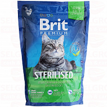 Корм для кошек BRIT для стерилизованныхх кошек, премиум, 800г