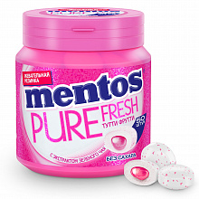 Жевательная резинка MENTOS PURE FRESH со вкусом тутти-фрутти, 100г